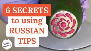 6 SECRETS How to Use  RUSSIAN PIPING TIPS for cupcakes, cake decorating (EASY) | TASTE BAKERY