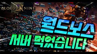 로드나인 월드보스 서버 먹었습니다 유저수 실화가 LORDNINE Smilegate