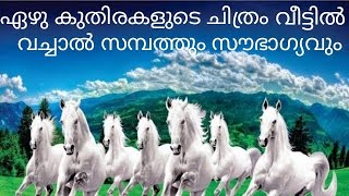 ഏഴു കുതിരകളുടെ ചിത്രം വീട്ടിൽവച്ചാൽ സമ്പത്തും ഐശ്വര്യവും വന്നുചേരും💥7എന്നനമ്പറിന് മാജിക്കൽ പവർഉണ്ട്💫