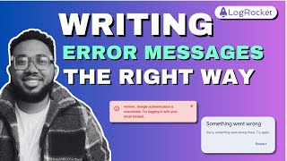 UX TUTORIAL: Designing an error message the right way