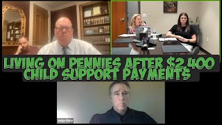 Living on Pennies After $2400 Child Support Payments