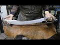 Forging a pattern welded pirate cutlass, the complete movie.