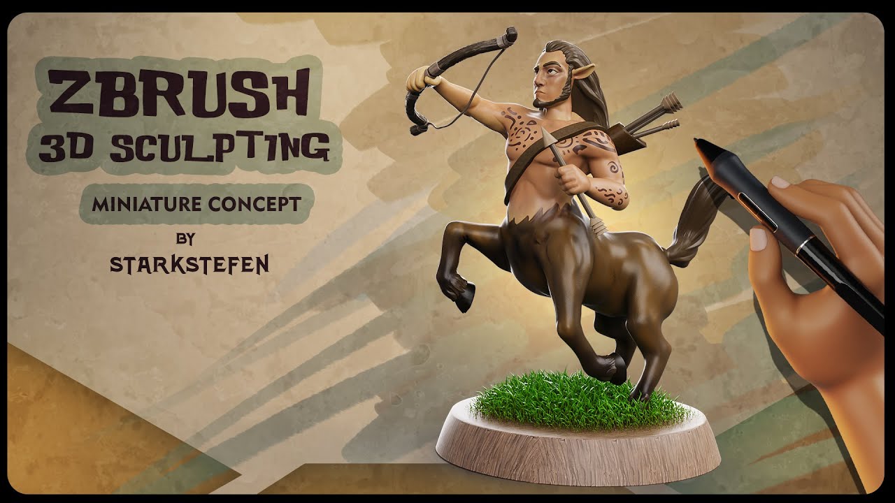 Zbrush 3d Sculpting Miniature For 3d Print Live By Starkstefen 3d Youtube