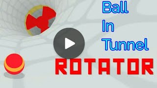 Rotator Game  | Colour  Ball Zig Zag Movement In Tunnel