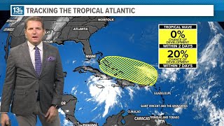 Tropical Storm Rafael heading northwest