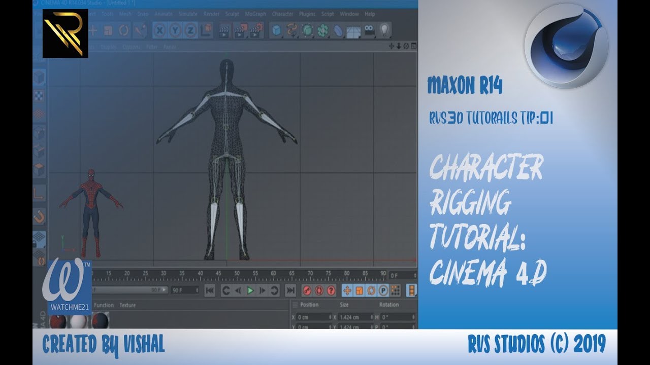 #tutorials #Cinema4d Cinema 4d Character Rigging Tutorial 2019 - YouTube