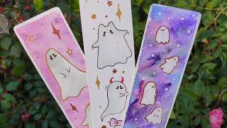 👻 3 Easy Watercolour Techniques for Painting Halloween Ghosts | Bookmarks