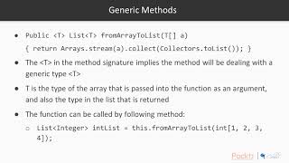 Learning Java 9 - Functional Programming: Intro to Generic Functions & Classes| packtpub.com