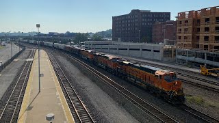 BNSF #7102 Leads EB KLRX Grain Train. Kansas City, MO 8/24/24