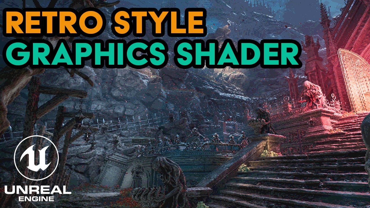 Unreal Engine 5 Retro Shader Tutorial Pixelation Color