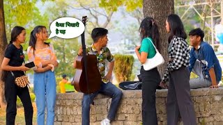 Picking Up Cute 🥰 Girls Reaction Prank | Siddharth Shankar Totla Impressing girls| Singing in public