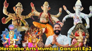 Heramba Arts Ganesh Making 2024 Ep3 | Rajdeep RK Arts |Mumbai Ganpati Making 2024|Aushapur Ghatkesar