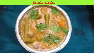 அரைத்துவிட்ட சாம்பார் |அரைச்சுவிட்ட | arachuvitta sambar | coconut sambar | Araithuvitta sambar