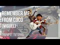 How to play Remember Me from Coco by Miguel on Trumpet (Tutorial)