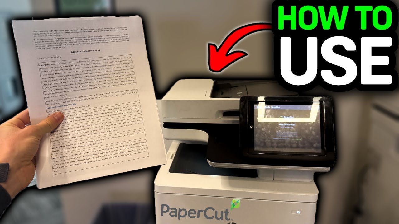How To Use Papercut Printing 2025 Full Guide Youtube