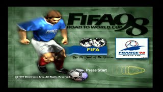 Fifa 98 Road To The World Cup - Intro And Gameplay - Ps1