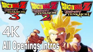 Dragon Ball Z: Budokai Tenkaichi All Openings Intros 4K