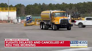 Dozens of cancellations at RDU ahead of winter storm