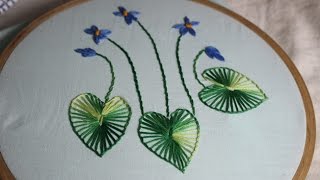 Hand Embroidery Designs | Design for beginners | Stitch and Flower-136