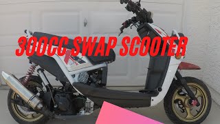 SCOOTER 150CC GY6 ENGINE TO🤩 300CC SWAP CUSTOM  #AVIDTV