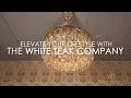 flight of fancy crystal chandelier white teak