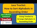 Java TreeSet: How to Sort Alphabets in Ascending Order | Java Collection Framework
