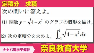 数学鬼解説vol.300【奈良教育大学】定積分　求積［橿原神宮前の塾・予備校ナセバ