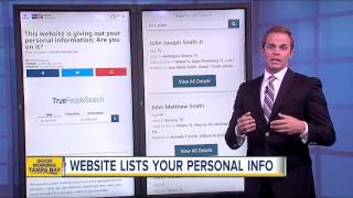 Website lists your personal information, how to remove yourself