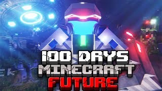I Survived 100 Days in the FUTURE in Hardcore Minecraft