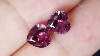 Rhodolite 3.15 cts / 2 pcs