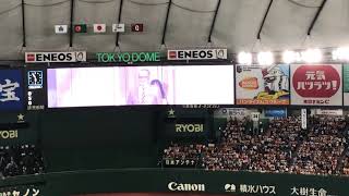 東京ドームに長嶋茂雄登場