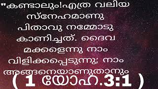 എന്റെ കുഞ്ഞുമക്കളെ,നിങ്ങൾ പാപം ചെയ്യാതിരിക്കേണ്ടതിനാണ്// ബൈബിൾ വചനം//Bible words