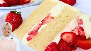 The best ever STRAWBERRY SHORTCAKE CAKE!