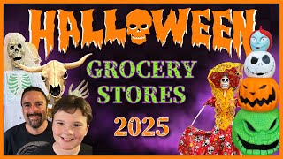 Halloween 2025 Grocery Stores New Decor Shopping Walkthrough! HEB Kroger Albertsons & Winco