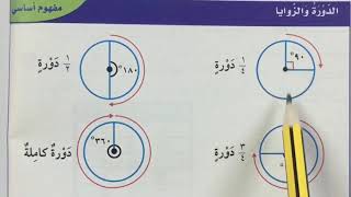 الزوايا - رياضيات الصف الرابع الفصل الدراسي الثاني