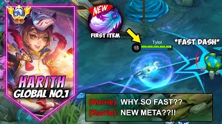 I TRIED HARITH NEW FIRST ITEM FEATHER OF HEAVEN IS THE NEW META FOR HARITH GOLD LANE!! (MLBB)