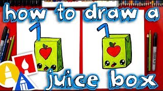 How To Draw A Funny Juice Box