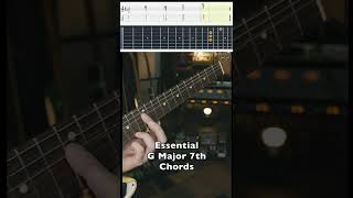 5 Essential Major 7th Chords 🎸 #guitarlesson #guitarchords