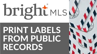 Printing Labels From Public Records