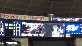 2014年7月18日　マツダオールスターゲーム第1戦　ホームランダービー決勝バレンティンvsエルドレッド　バレンティンの打席(バレンティンの応援歌と夏祭り付き)