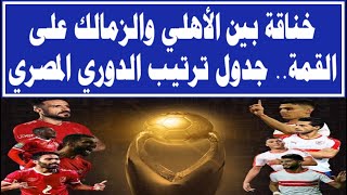 خناقة بين الأهلي والزمالك على القمة جدول ترتيب الدوري المصري