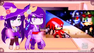 🪄✨💙genshin Impact react to |Knuckles vs scourge and Mephilles|🪄✨🩵