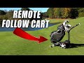 The Remote Control Golf FOLLOW Cart from Stewart Golf