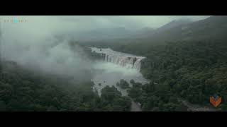 Athirappilly Falls   Samroha Resort Drone Shot