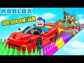 KITA MENCOBA TANTANGAN 100 JEBAKAN DENGAN MOBIL TERCEPAT DI DUNIA ROBLOX!!