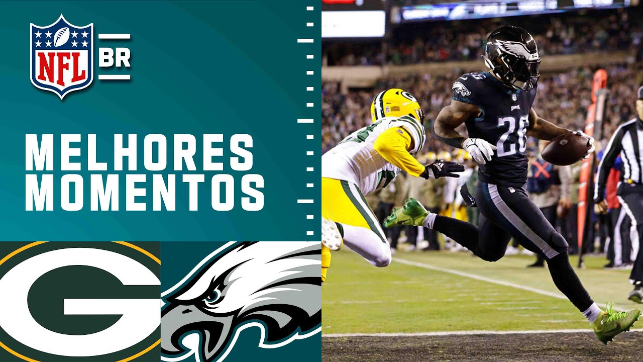 Green Bay PACKERS X Philadelphia EAGLES | Melhores Momentos | SNF | NFL ...