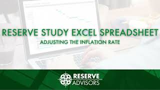 Reserve Study Excel Spreadsheet: Adjusting For Inflation