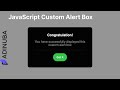 Creating a Custom JavaScript Alert Box from Scratch | Enhance User Experience