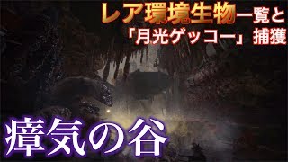 【モンハンワールド】瘴気の谷のレア環境生物一覧と月光ゲッコー入手方法【MHW】