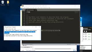 Exercise 3 Use all PHP Tags Learned So Far